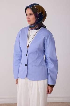 Geometrik Desen %100 Twill İpek Eşarp BE19-05