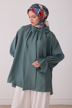 Çiçek Desen %100 Twill İpek Eşarp BE13-32