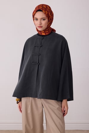 Geometrik Desen %100 Twill İpek Eşarp BE08