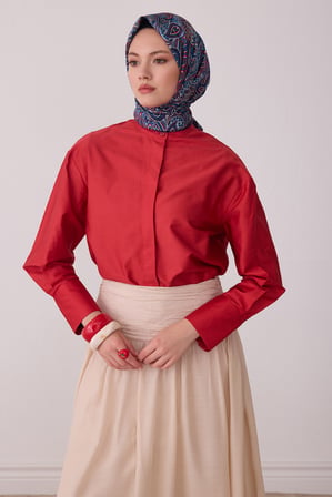 Etnik Desen %100 Twill İpek Eşarp BE04