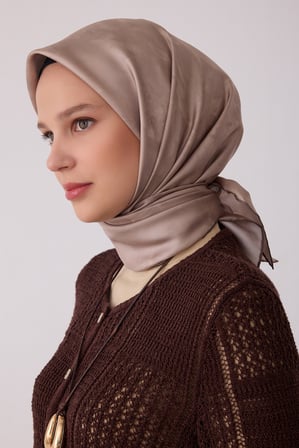 Soyut Desen %100 Twill İpek Eşarp BE28