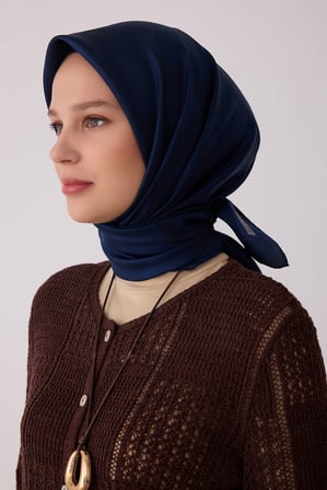 Soyut Desen %100 Twill İpek Eşarp BE28