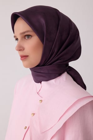 Soyut Desen %100 Twill İpek Eşarp BE28