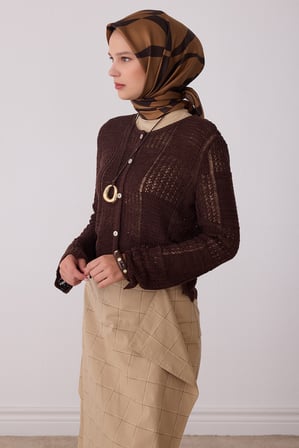 Soyut Desen %100 Twill İpek Eşarp BE29