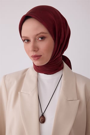 Soyut Desen %100 Twill İpek Eşarp BE28-36
