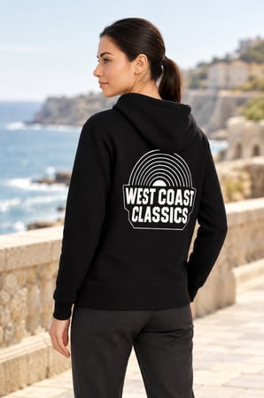 Asmedo Kadın Oversize Sweatshirt - Cepli Baskılı Pamuklu, Kapüşonlu, 3 İplik