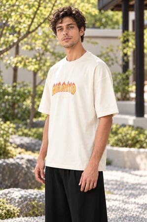 Asmedo T-Shirt - Erkek Regular Fit Tişört - Baskılı Rahat Kalıp Günlük, Kısa Kollu, Bisiklet Yaka, P