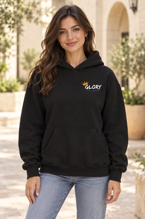 Asmedo Kadın Oversize Sweatshirt - Baskılı Pamuklu, Kapüşonlu, Kanguru Cepli, 3 İplik