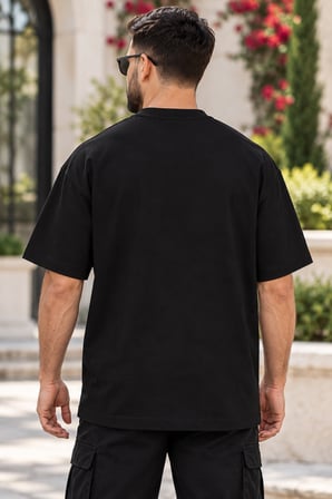 Asmedo T-Shirt - Erkek Tişört - Yazlık Gül Baskılı, Kısa Kollu, Bisiklet Yaka, Pamuk Cotton - Polyes