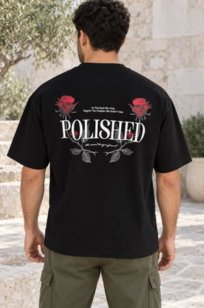 Asmedo T-Shirt - Erkek Oversize Tişört - Yazlık Baskılı, Kısa Kollu, Bisiklet Yaka, Penye
