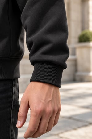 Asmedo Erkek Sweatshirt - 10 Kasıma Özel Baskılı, Kapüşonlu, 3 İplik, İplik İçi Pamuklu