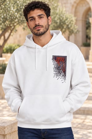 Asmedo Erkek Sweatshirt - Pamuklu Baskılı, Kapüşonlu, Kanguru Cepli, 3 İplik