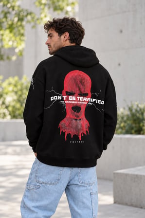Asmedo Erkek Sweatshirt - Pamuklu Baskılı, Kapüşonlu, Kanguru Cepli, 3 İplik