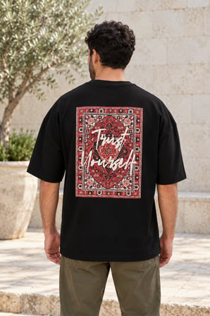 Asmedo T-Shirt - Erkek Oversize Tişört - Yazlık Baskılı, Kısa Kollu, Bisiklet Yaka, Penye