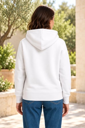 Asmedo Kadın Oversize Sweatshirt - Pamuklu, Kapüşonlu, Kanguru Cepli, 3 İplik