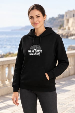 Asmedo Kadın Oversize Sweatshirt - Cepli Baskılı Pamuklu, Kapüşonlu, 3 İplik