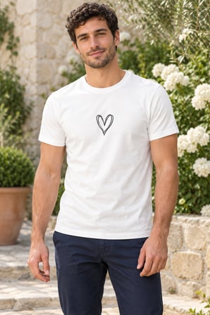 Asmedo T-Shirt - Erkek Oversize Tişört - Yazlık Baskılı, Kısa Kollu, Bisiklet Yaka, Penye