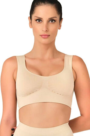 Dikişsiz Dekolte Toparlayıcı Sütyen 4015