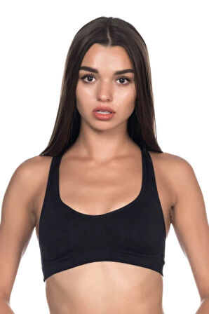 Dikişsiz Pedli Sporcu Dekolte Toparlayıcı Sütyen 4025