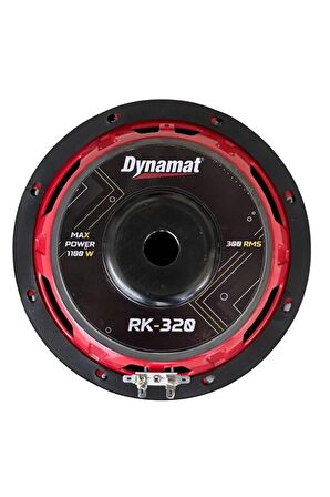 Dynamat RK-320 MAX 1100W 300W RMS OTO SUBWOOFER 20 CM BASS L PORT KABİNLİ
