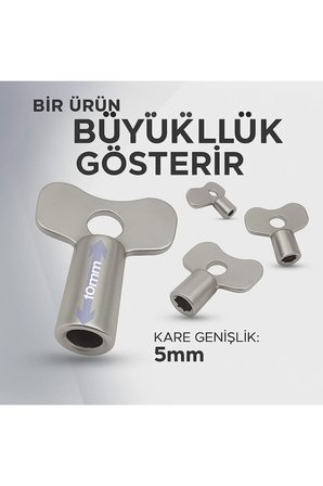 Radyatör Purjör Anahtarı – Petek Havlupan Hava Alma ve Purjör Açma Kapama Anahtarı (10 Adet)
