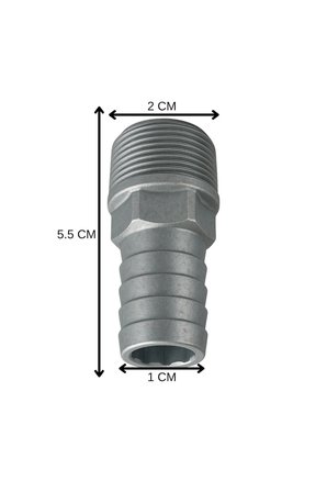 Galvaniz Hortum Rekoru 1/2 - Dayanıklı Metal Bağlantı Ucu | Su ve Hava Sistemleri İçin