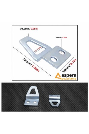 10 Adet Kıvrık Model Metal Tablo Kancası | Vidalı Çerçeve & Fotoğraf Askı Aparatı