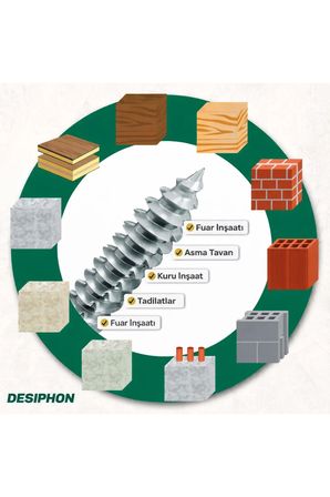 Buldex Dübelsiz Montaj Vidası 12’lik 7,5x120 mm – 10 Adet
