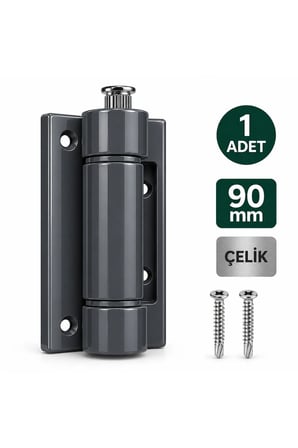 Pimapen Kapı Menteşesi Antrasit Siyah 90 mm – PVC Kapı Menteşesi, Ayarlanabilir Metal Pim