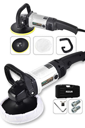 Assur Polisher 1300 W Polisaj Makinesi Gri