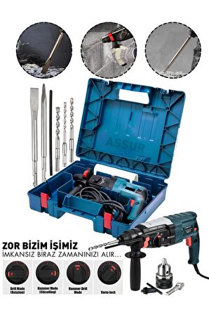 ASSUR PLUS Metal Şanzıman Profesyonel Kırıcı Delici Hilti