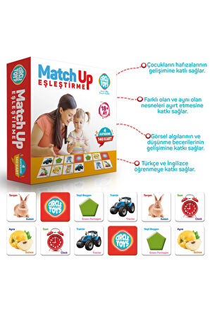 Özlem Toys Match Up Eşleştirme Kartları Görsel Algılama Düşünme Becerisi Gelişimi.