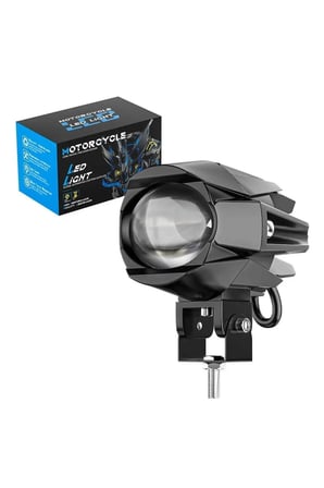 1 Adet Açma Kapama Anahtarlı Motosiklet Atv Utv Scooter Offroad Beyaz Sarı Çift Renk Lazer Sis Farı Delici 12-24 Volt