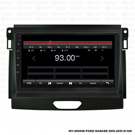 Araç Multimedya Ford Ranger Android 12 Carplay 4Gb Ram + 64Gb Hdd 2015-2021 Navigasyon Ekran MYW