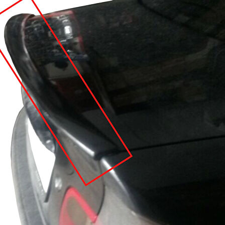 BMW E46 3 KAPI BAGAJ SPOİLERİ PARLAK SİYAH BOYALI