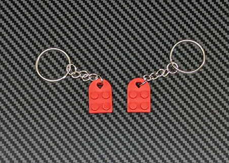 Just3dprintings Lego Tarzı Ayrılabilen Kalp Anahtarlık Seti