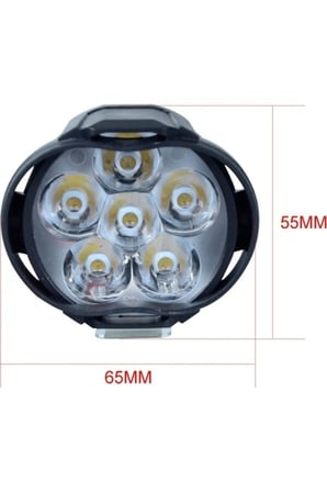 2 Adet Led Motosiklet Sis Far Montaj Sis Drl Lamba Scooter Motosiklet Için (çakar & Sabit Mod)