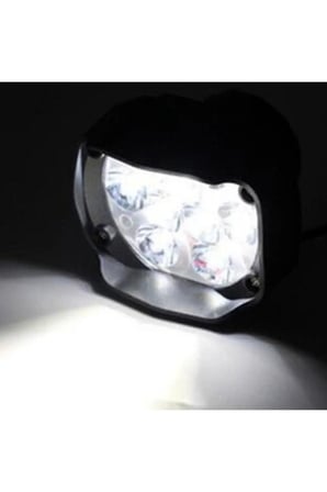 2 Adet Led Motosiklet Sis Far Montaj Sis Drl Lamba Scooter Motosiklet Için (çakar & Sabit Mod)
