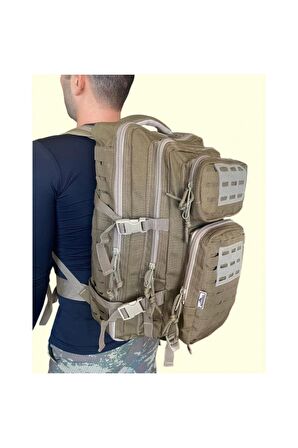 Bej Cordura Kumaş Taktikal Sırt Çantası