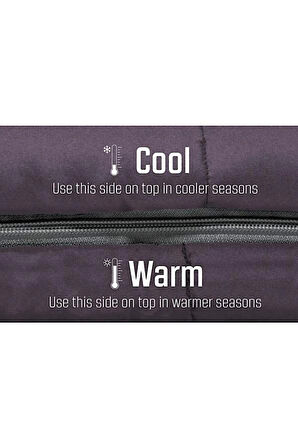 Dark Purple Yazlık Ve Kışlık Taraflı -13°c 1500gr Geniş Uyku Tulumu