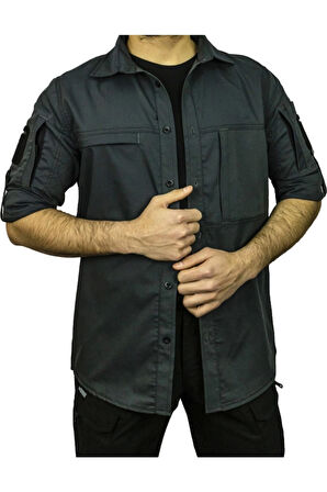 Combat Tactical Gömlek Füme Renk