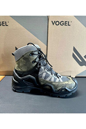 Vogel Guard Xr Kamuflaj Su Geçirmez Suet Deri Siyah Bot