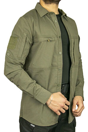 Combat Tactical Gömlek Haki Renk
