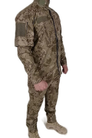 Yeni Tip Askeri Kamuflaj Uzun Kollu Gömlek Kışlık