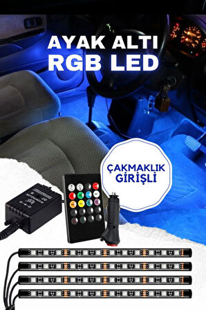 12 Ledli Ayak Altı Led Lamba Sese Duyarlı Led Müziğe Duyarlı Led - ÇAKMAKLIK GİRİŞLİ