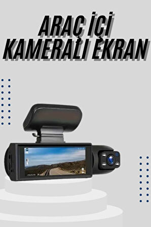 Çift Kameralı Wifi GPS Araç Kamerası Ön ve Arka Kameralı