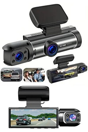 Çift Kameralı Wifi GPS Araç Kamerası Ön ve Arka Kameralı