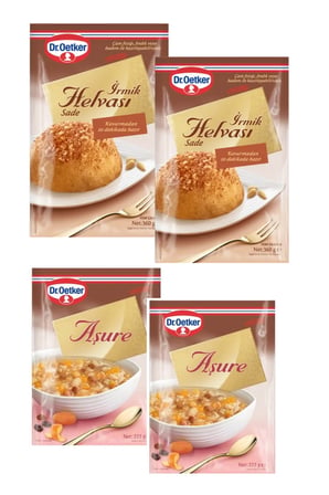 Geleneksel Tatlı Seti (Aşure/İrmik Helvası)