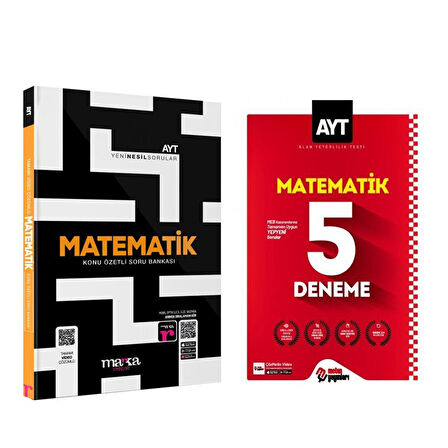 Marka Yayınları AYT Matematik Soru Bankası ve Metin Deneme Seti 2 Kitap