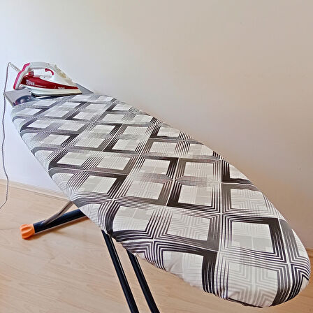 Ütü Masası Kılıfı Büyük Boy İpli Stoperli Keçeli Kılıfı Örtüsü Bezi 55x140cm Karosi
